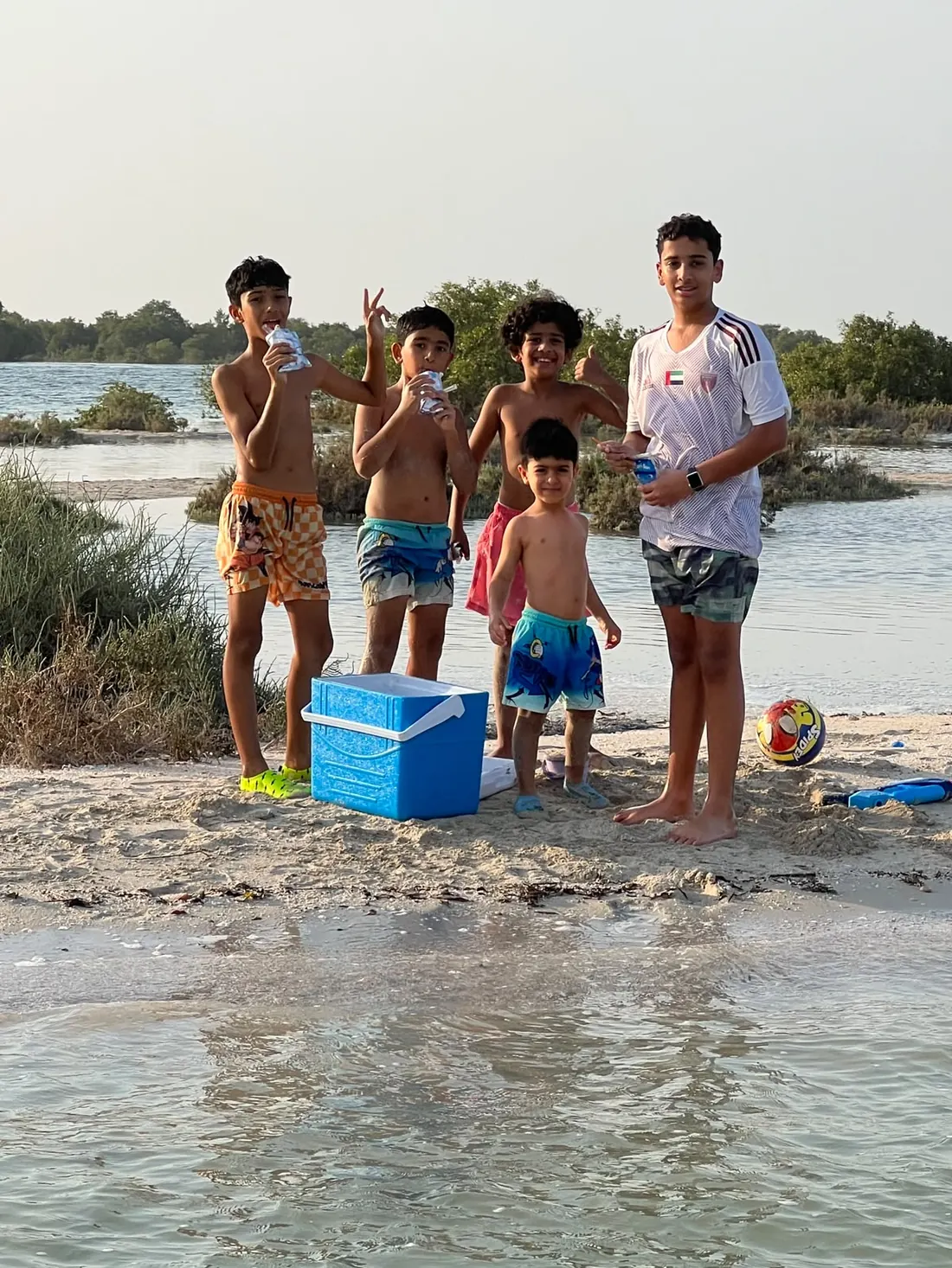 Island beach picnic